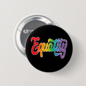 LGBT Pride Rainbow Flag Equality Ronde Button 5,7 Cm (Voorkant /achterkant)
