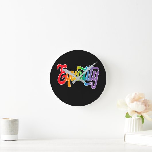LGBT Pride Rainbow Flag Equality Ronde Klok (Huis)