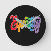 LGBT Pride Rainbow Flag Equality Ronde Klok (Voorkant)