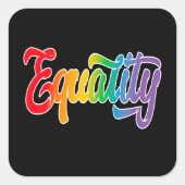 LGBT Pride Rainbow Flag Equality Vierkante Sticker (Voorkant)