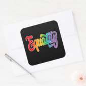LGBT Pride Rainbow Flag Equality Vierkante Sticker (Envelop)