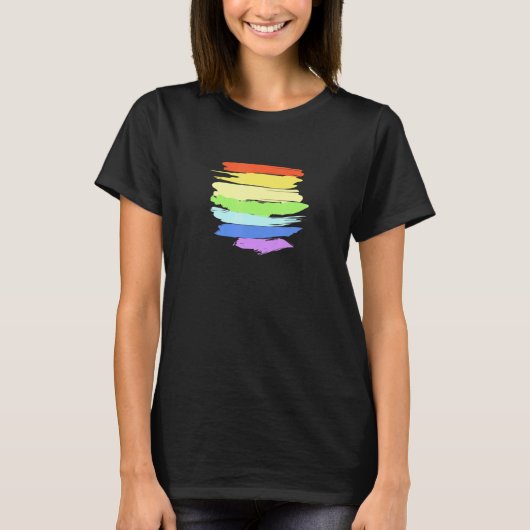 LGBT Pride Rainbow Gay Trans LGBTQ Self Love Equal T-shirt (Voorkant)