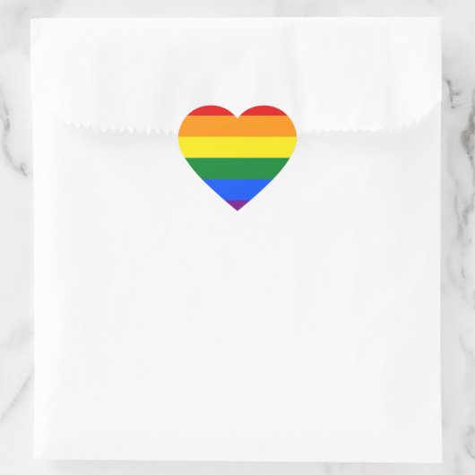 LGBT Pride Rainbow Hart Sticker (Tas)