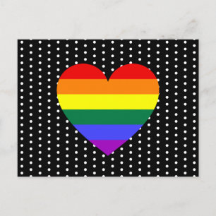 LGBT Pride Rainbow Heart Briefkaart