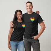 Lgbt Pride Rainbow Heart Gay Pride Proud Ally T-shirt (Unisex)