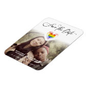 LGBT Pride Rainbow Heart Lesbian Gay Magneet (Linkerzijde)