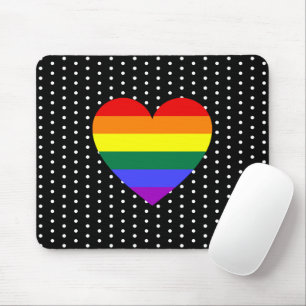 LGBT Pride Rainbow Heart Muismat