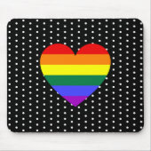 LGBT Pride Rainbow Heart Muismat (Voorkant)