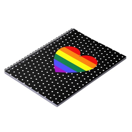 LGBT Pride Rainbow Heart Notitieboek (Linkerzijde)