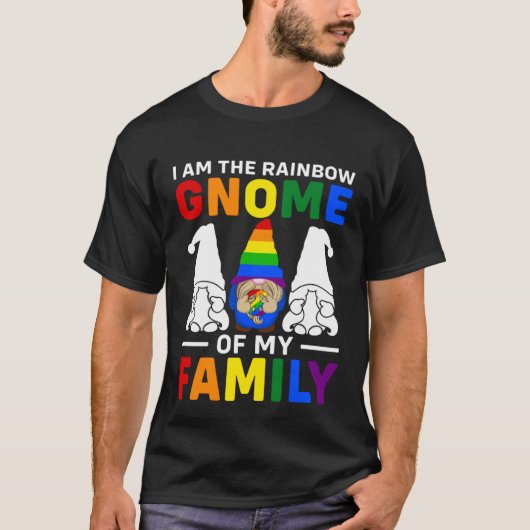 LGBT Pride Rainbow Ik ben de Regenboogkabouter van T-shirt (Voorkant)