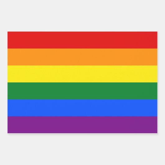 LGBT Pride Rainbow Inpakpapier Vel (Voorkant 3)