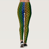 LGBT Pride Rainbow Kleurenpatroon Leggings (Achterkant)
