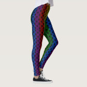 LGBT Pride Rainbow Kleurenpatroon Leggings (Rechts)