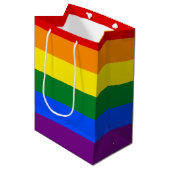 LGBT Pride Rainbow Medium Cadeauzakje (Voorkant Gekanteld)