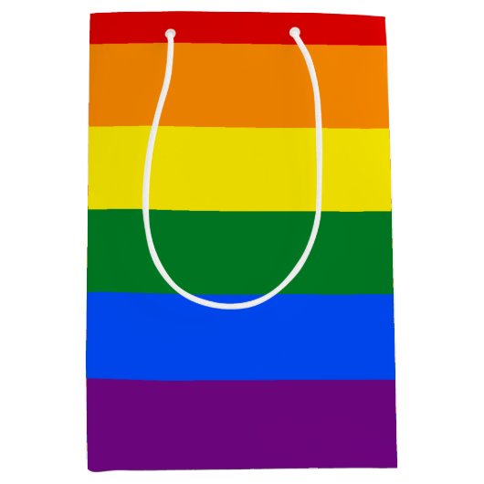 LGBT Pride Rainbow Medium Cadeauzakje (Voorkant)