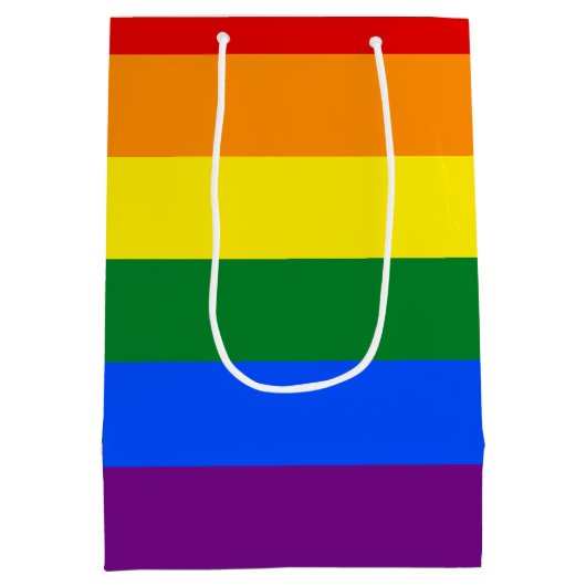 LGBT Pride Rainbow Medium Cadeauzakje (Achterkant)