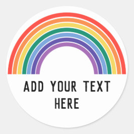 LGBT Pride Rainbow Ronde Sticker