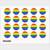 LGBT Pride Rainbow Ronde Sticker (Vel)