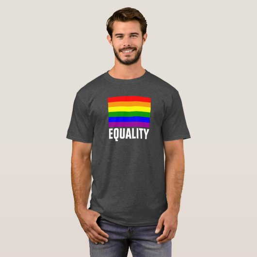 LGBT Pride Rainbow-Shirt T-shirt (Voorkant volledig)