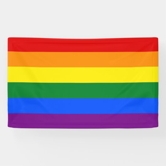 LGBT Pride Rainbow Spandoek (Horizontaal)