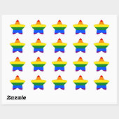 LGBT Pride Rainbow Ster Sticker (Vel)