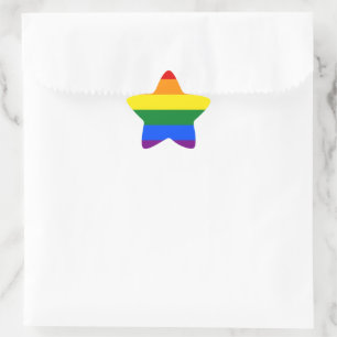 LGBT Pride Rainbow Ster Sticker