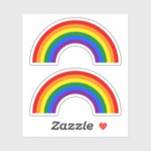 LGBT Pride Rainbow Sticker (Vel)