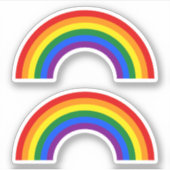 LGBT Pride Rainbow Sticker (Voorkant)