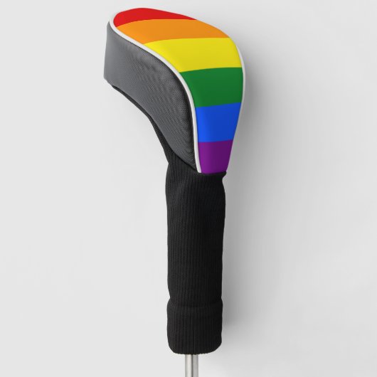 LGBT Pride Rainbow Stripe Golfheadcover (Schuin)