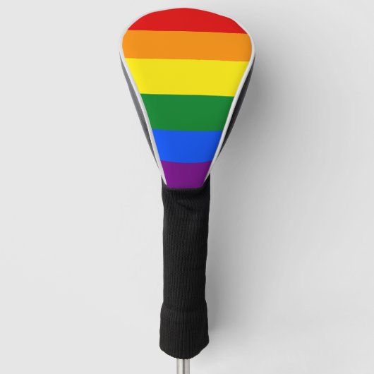 LGBT Pride Rainbow Stripe Golfheadcover (Voorkant)