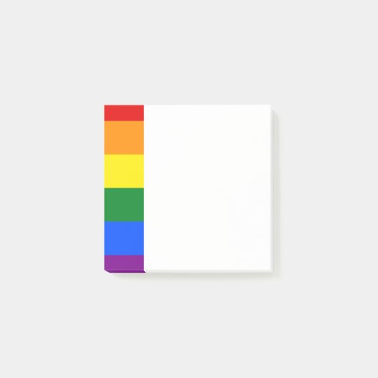 LGBT Pride Rainbow Stripe Post-it Notes (Voorkant)