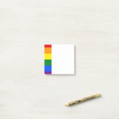 LGBT Pride Rainbow Stripe Post-it Notes (Op bureau)