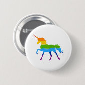 LGBT Pride Rainbow Unicorn Button (Voorkant /achterkant)