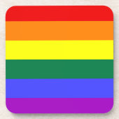 LGBT Pride Rainbow-vlag Bier Onderzetter (Voorkant)