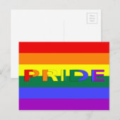 LGBT Pride Rainbow-vlag Briefkaart (Voorkant / Achterkant)