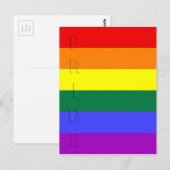 LGBT Pride Rainbow-vlag Briefkaart (Voorkant / Achterkant)