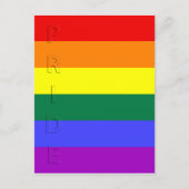 LGBT Pride Rainbow-vlag Briefkaart (Voorkant)