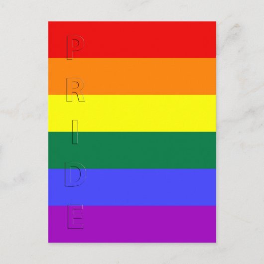 LGBT Pride Rainbow-vlag Briefkaart (Voorkant)