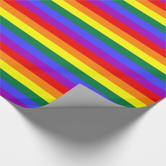 LGBT Pride Rainbow-vlag Cadeaupapier (Hoek)