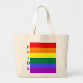 LGBT Pride Rainbow-vlag Grote Tote Bag (Voorkant)