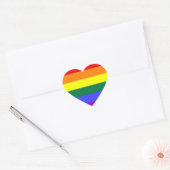 LGBT Pride Rainbow-vlag Hart Sticker (Envelop)