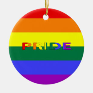 LGBT Pride Rainbow-vlag Keramisch Ornament