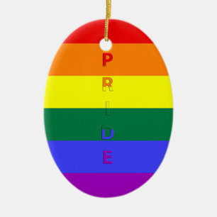 LGBT Pride Rainbow-vlag Keramisch Ornament