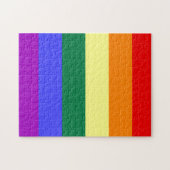 LGBT Pride Rainbow-vlag Legpuzzel (Horizontaal)