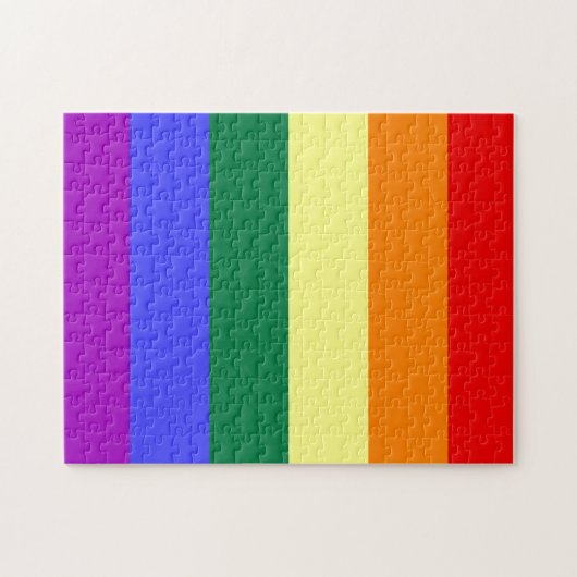 LGBT Pride Rainbow-vlag Legpuzzel (Horizontaal)