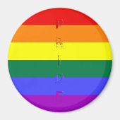 LGBT Pride Rainbow-vlag Magneet (Voorkant)