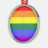 LGBT Pride Rainbow-vlag Metalen Ornament (Links)
