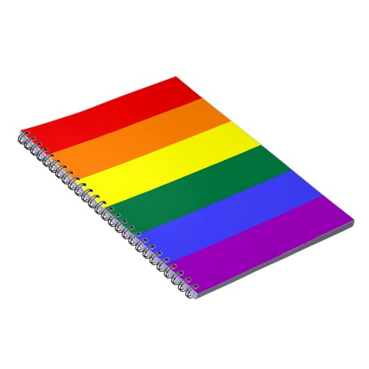 LGBT Pride Rainbow-vlag Notitieboek (Rechterzijde)