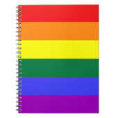 LGBT Pride Rainbow-vlag Notitieboek (Voorkant)