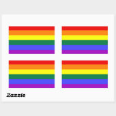 LGBT Pride Rainbow-vlag Rechthoekige Sticker (Vel)